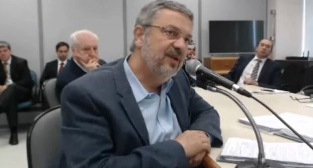O ex-ministro Palocci depõe ao juiz Sérgio Moro da Operação Lavajato