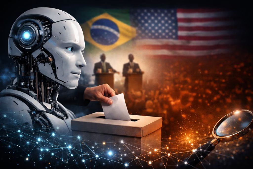 Imagem do artigo “IA, GEO e AEO em ano eleitoral: quem define a verdade quando a resposta vem da máquina?”